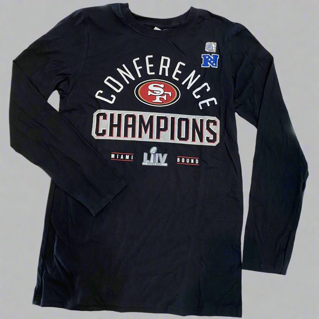 San Francisco 49ers NFL Pro Line by Fanatics Branded 2019 NFC Champions First Down LONG SLEEVE T-Shirt - CMD Sports