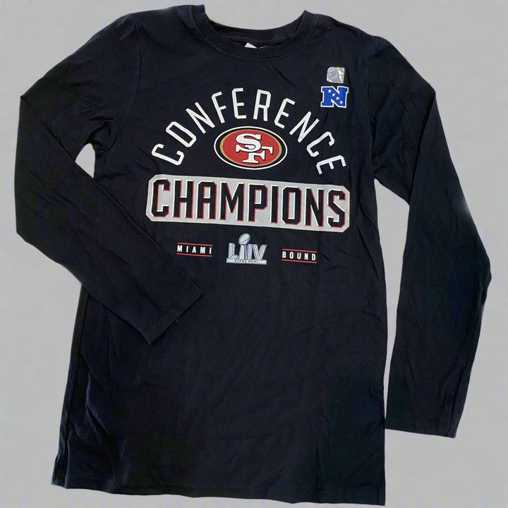 San Francisco 49ers NFL Pro Line by Fanatics Branded 2019 NFC Champions First Down LONG SLEEVE T-Shirt - CMD Sports