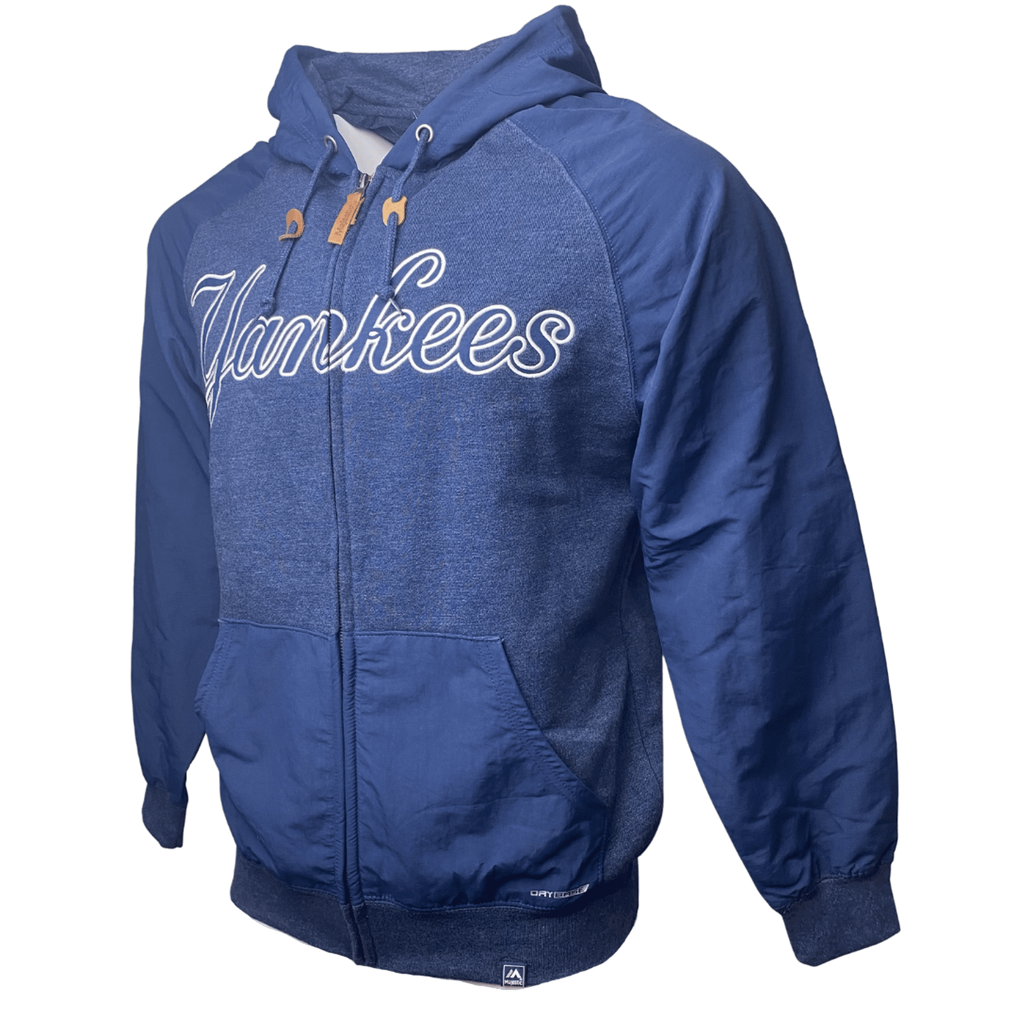 Men's New York Yankees Majestic Dry Base Raglan Full-Zip Hoodie