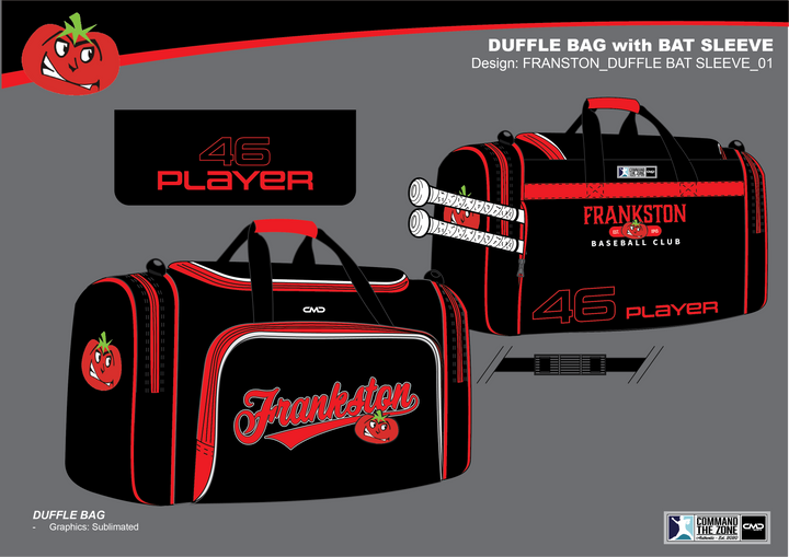 Frankston Baseball Club - Duffle Bag with Bat Sleeve