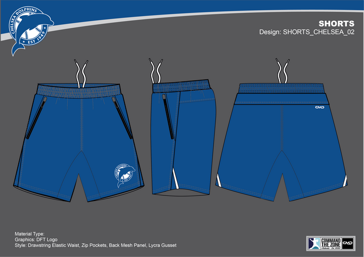 Chelsea Baseball Club - Royal Shorts
