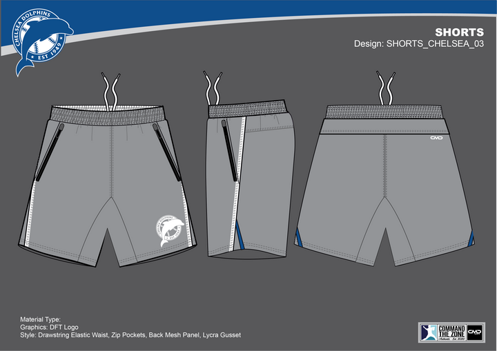 Chelsea Baseball Club - Grey Shorts