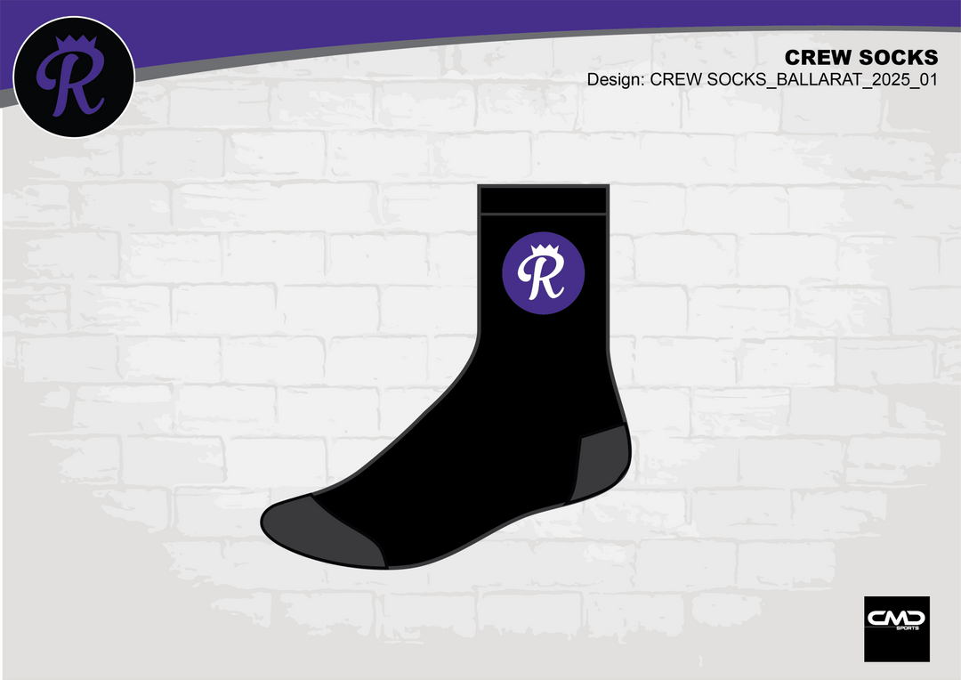 Ballarat Royals Crew Socks - CMD Sports