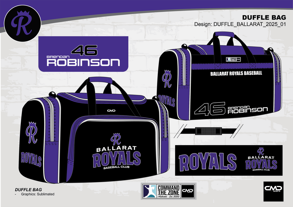 Ballarat Royals Duffle Bag - CMD Sports