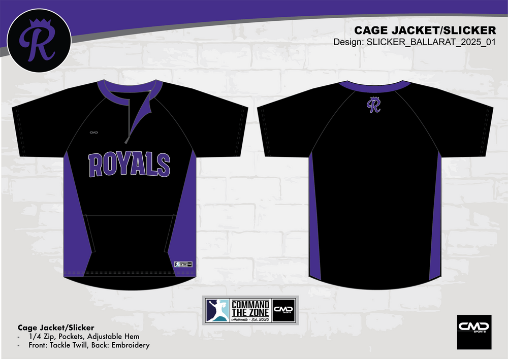 Ballarat Royals - Slicker/Cage Jacket - CMD Sports