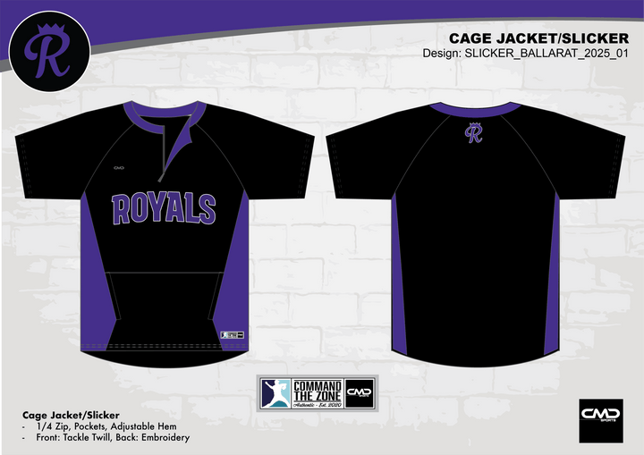 Ballarat Royals - Slicker/Cage Jacket - CMD Sports