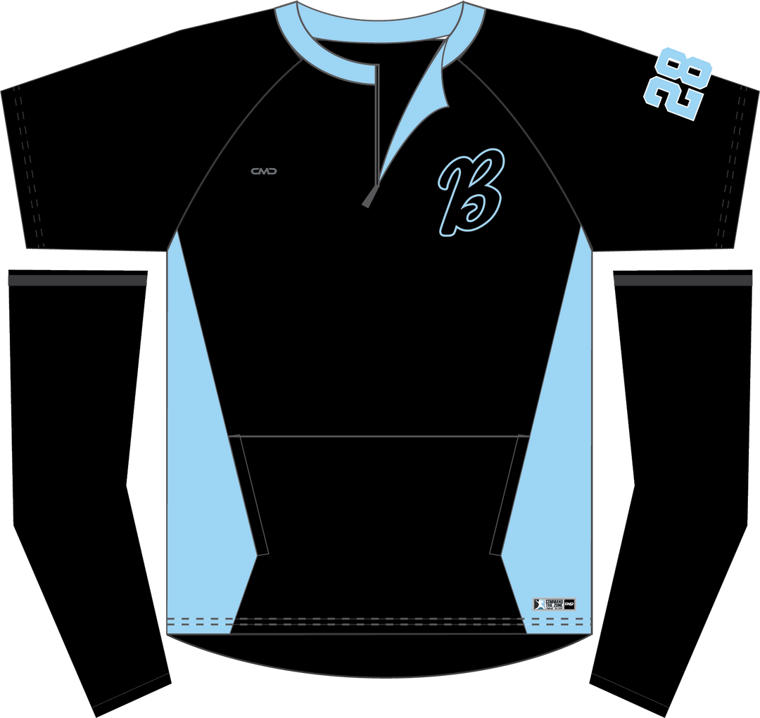Belconnen Bandits - Long Sleeve Cage Jacket with Number - CMD Sports