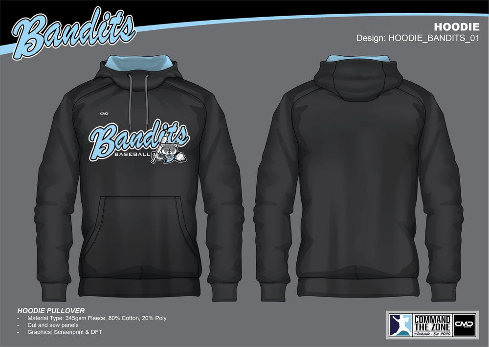 Belconnen Bandits - Pullover Hoodie - CMD Sports