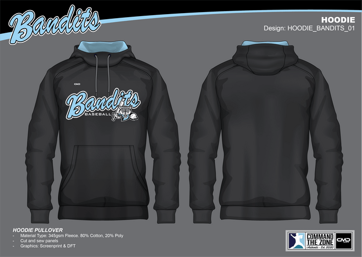 Belconnen Bandits - Pullover Hoodie - CMD Sports