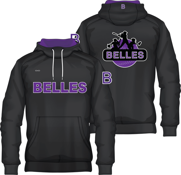 Belles Baseball - Hoodie Wordmark (Sublimated) - CMD Sports