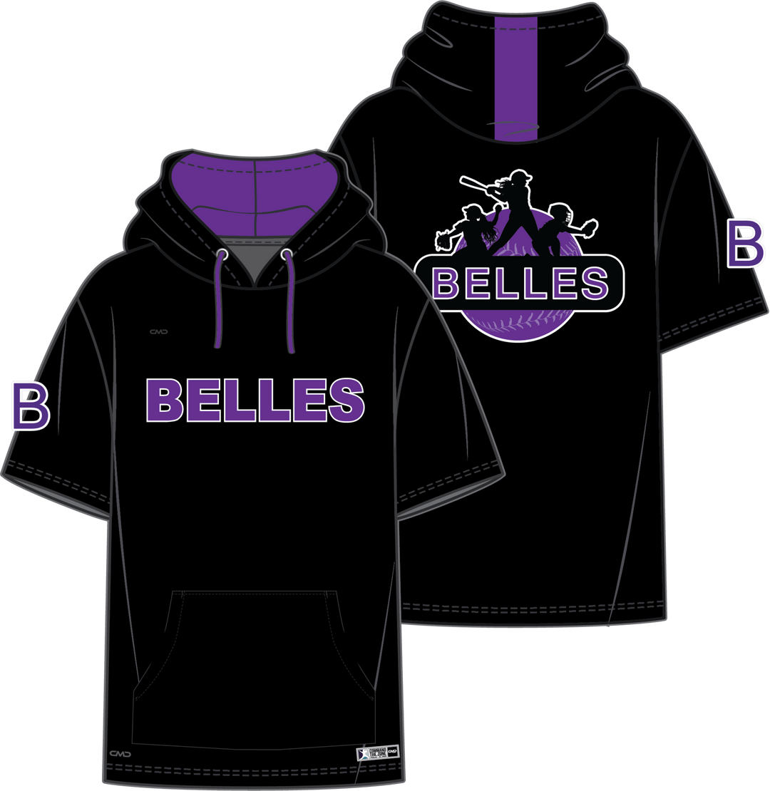 Belles Baseball - Short Sleeve Hoodie - CMD Sports