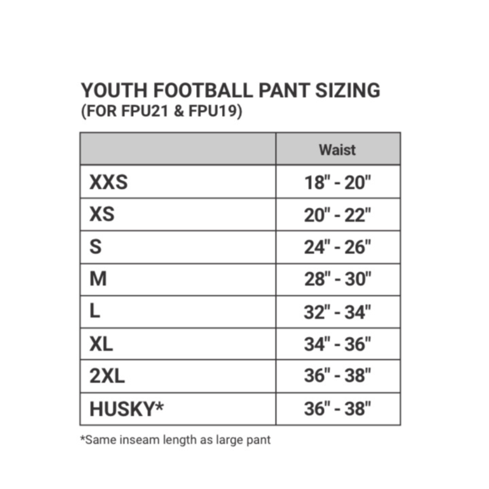 Champro YOUTH Touchback Football Practice Pants - FP12Y - CMD Sports