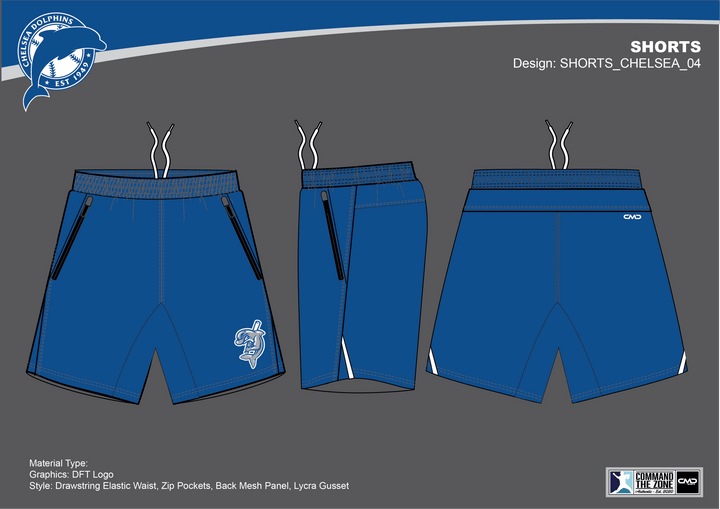 Chelsea Baseball Club - Royal Shorts - CMD Sports