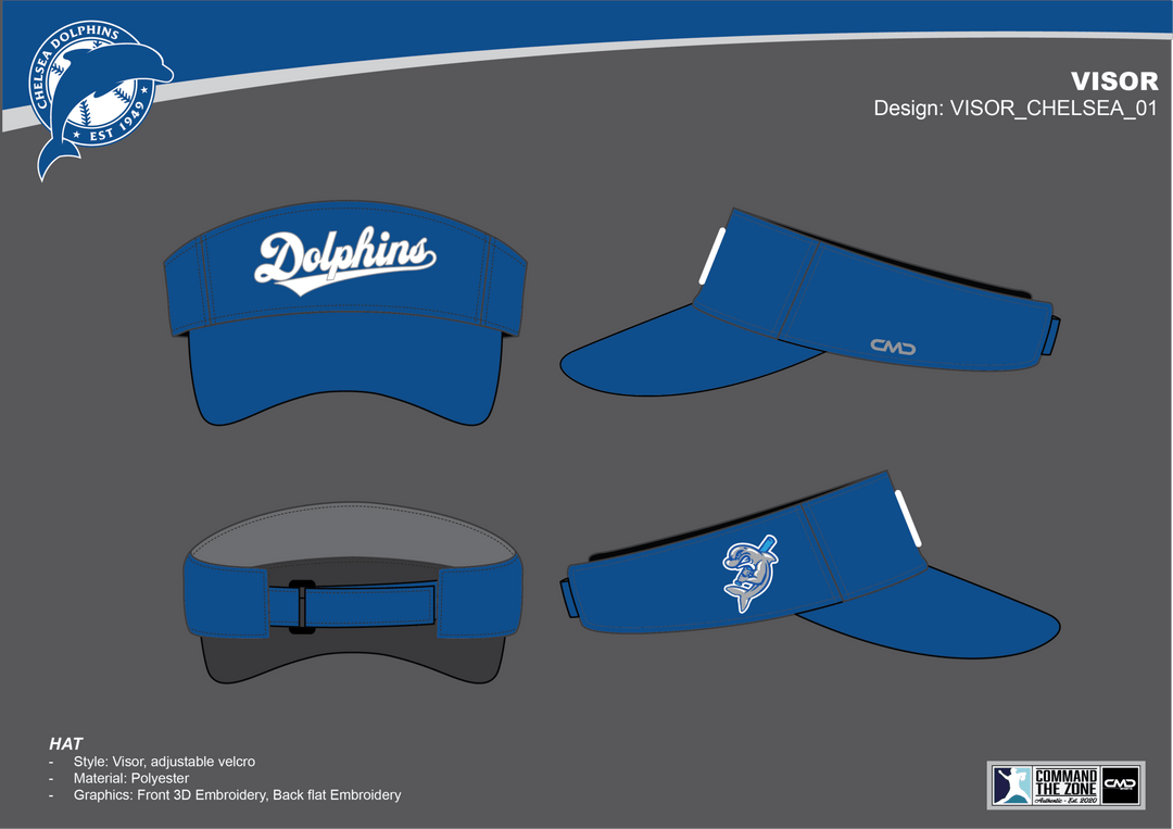Chelsea Baseball Club - Visor - CMD Sports