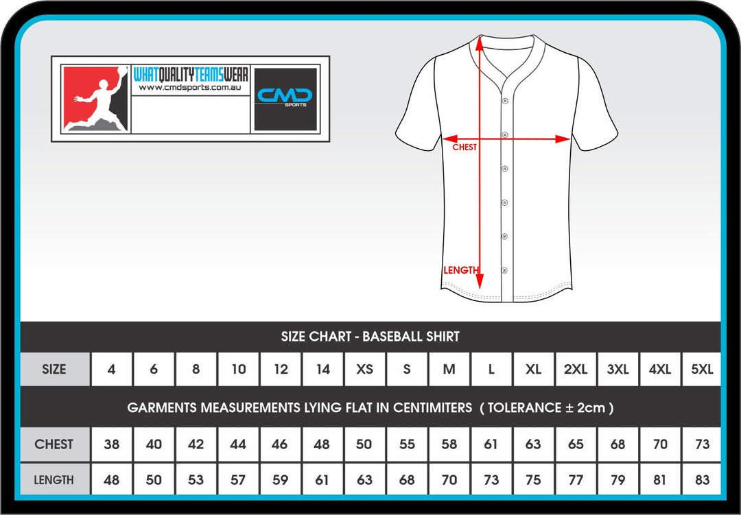 Cheltenham Baseball Club WOMEN'S Player Jersey - CMD Sports