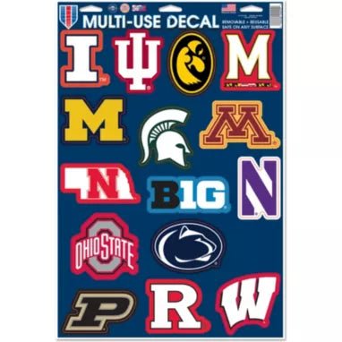 Clearance - WinCraft NCAA Big 10 All Team Decal - CMD Sports