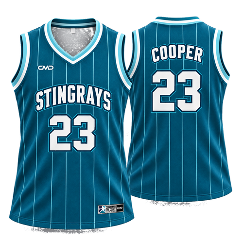 Club basketball jersey, front and back
