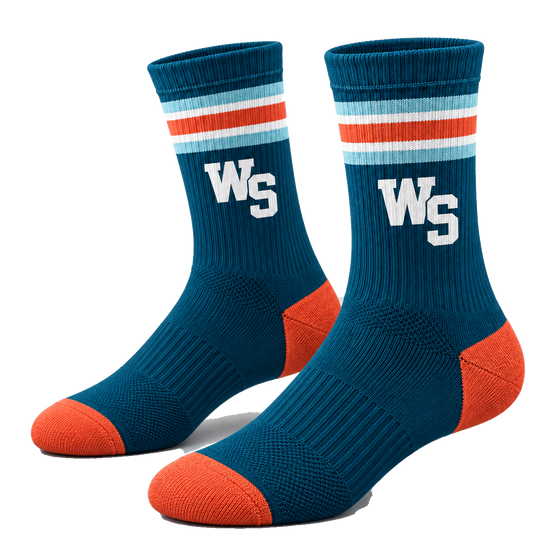 Club crew socks, pair