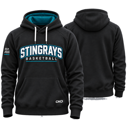 Club hoodie, front and back