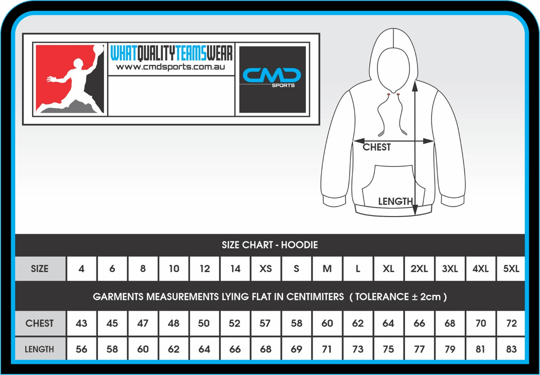 Manly Hoodie - Optional - CMD Sports