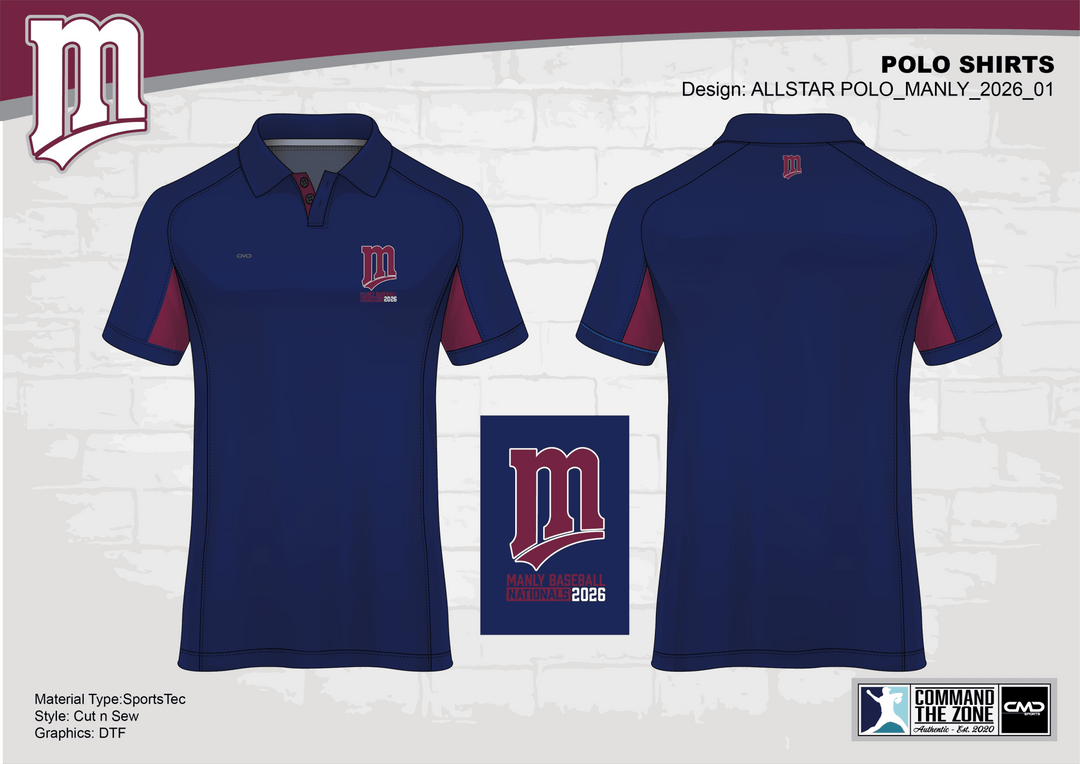 Manly Polo Shirt - 2026 Nationals - CMD Sports