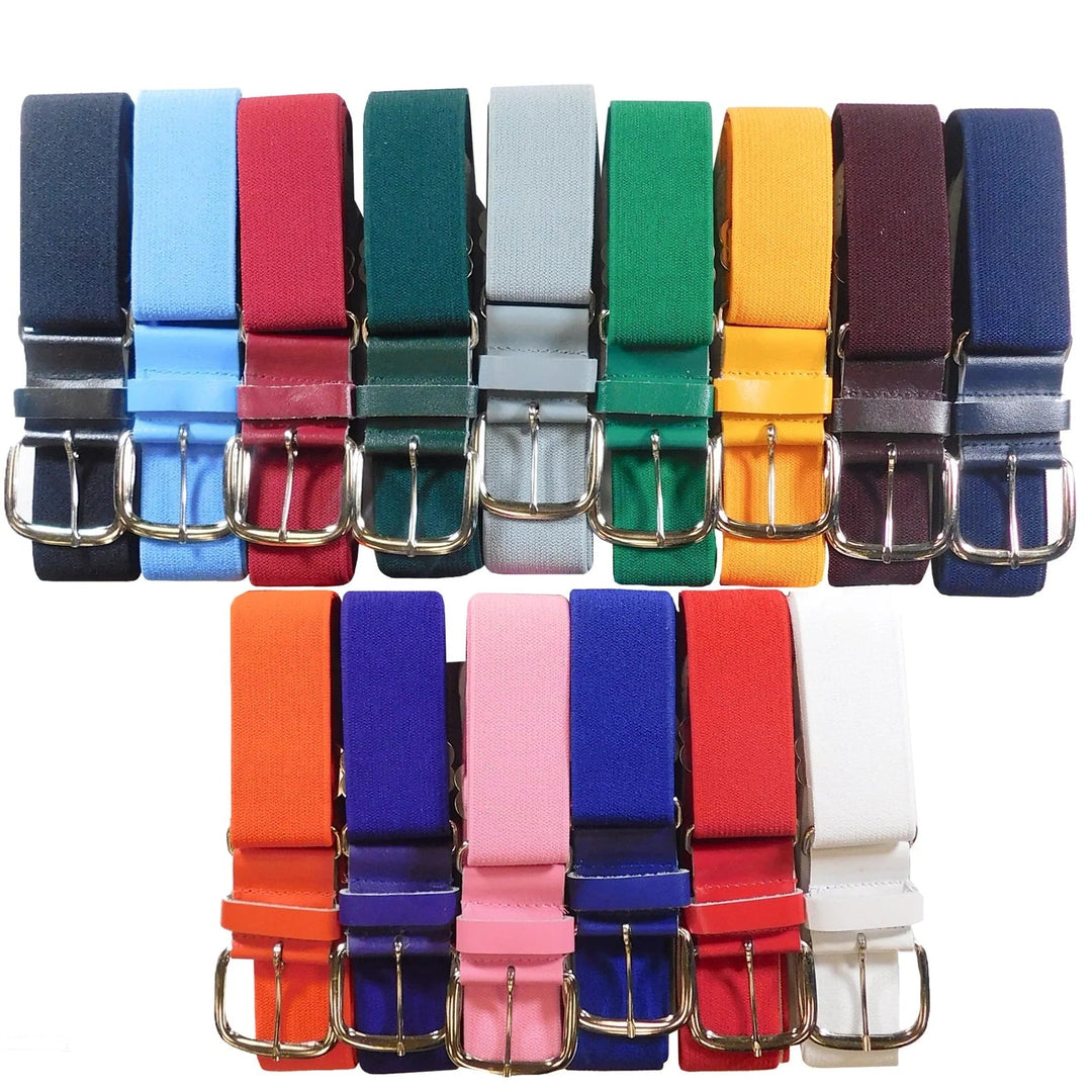 Markwort Elastic Baseball Belt with Leather Tab - CMD Sports