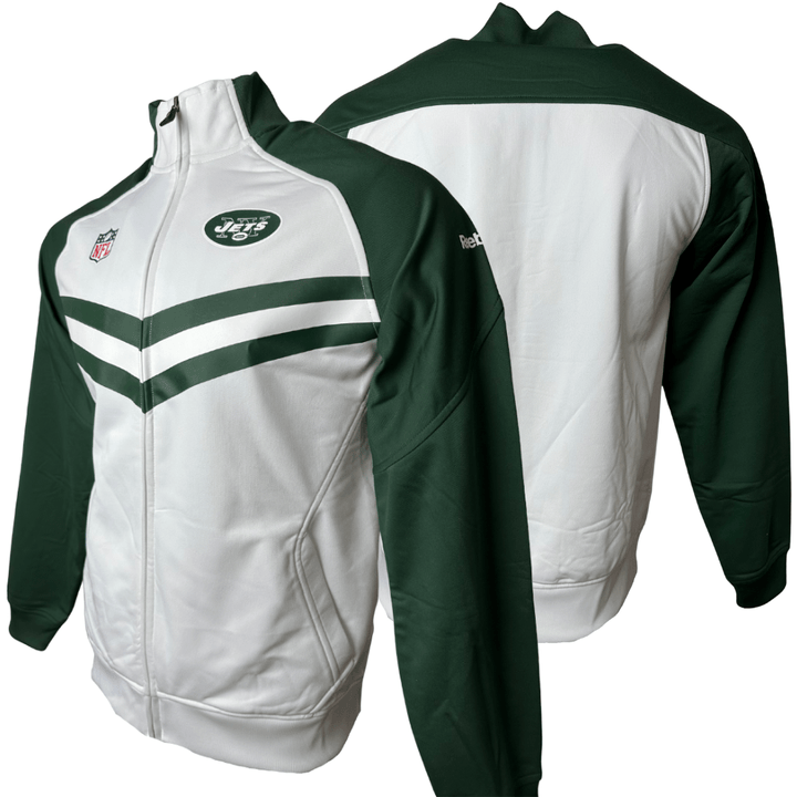 Men's New York Jets Reebok Side - Line Full - Zip Jacket - CMD Sports