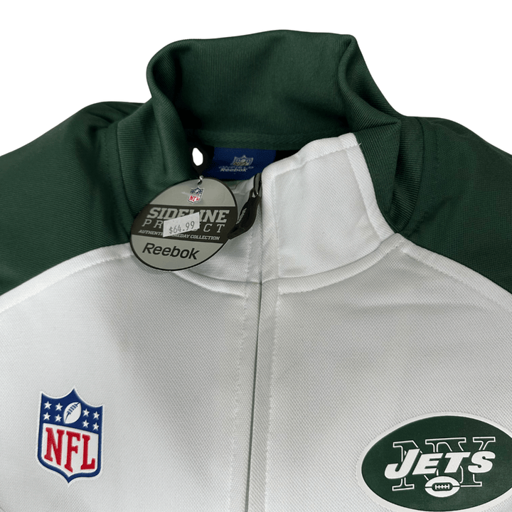 Men's New York Jets Reebok Side - Line Full - Zip Jacket - CMD Sports