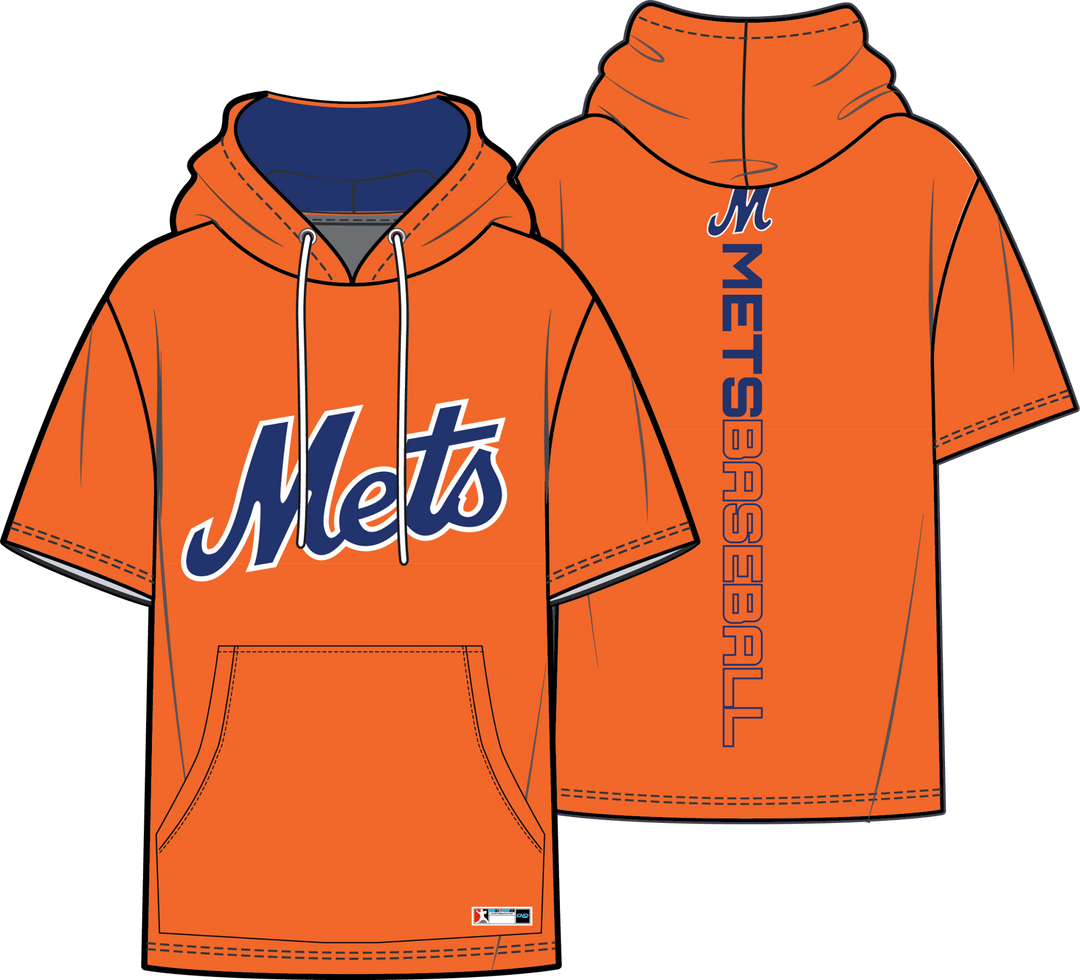 Mets Baseball Charter - Short Sleeve Hoodie - CMD Sports