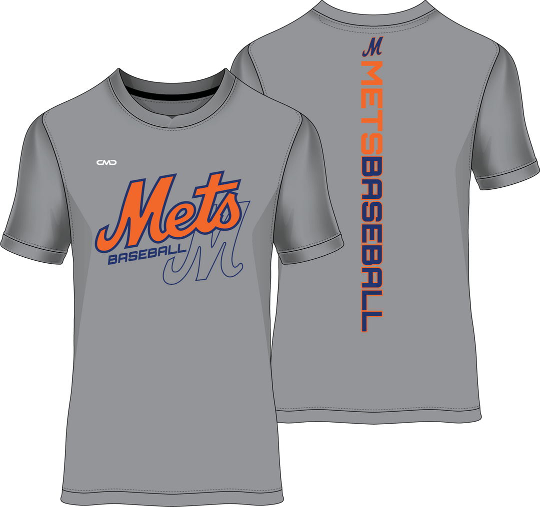 Mets Baseball Charter - Supporter Shirt GREY - CMD Sports