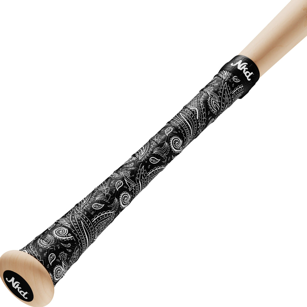Naked Grips Artist Series - BLACK PAISLEY Bat Grip - CMD Sports