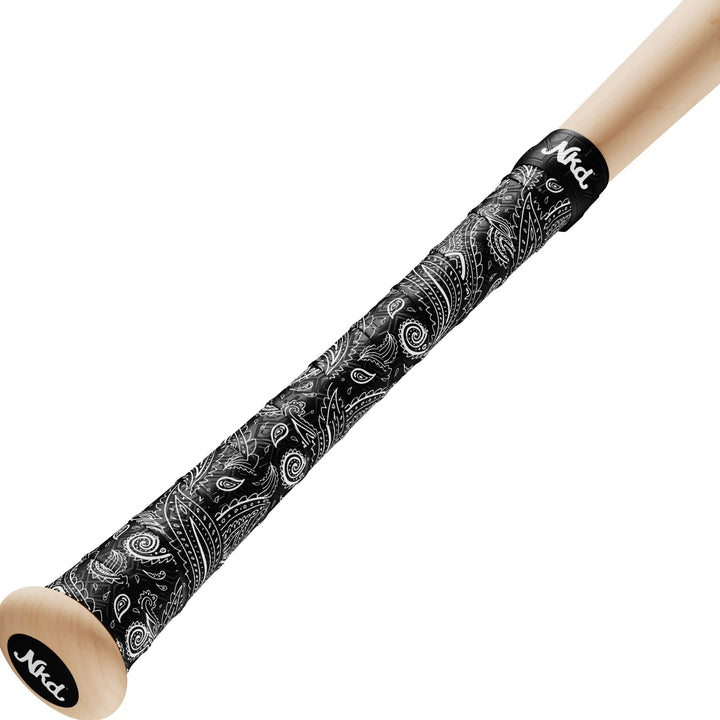 Naked Grips Artist Series - BLACK PAISLEY Bat Grip - CMD Sports