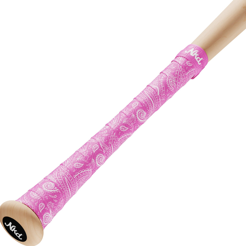 Naked Grips Artist Series - PINK PAISLEY Bat Grip - CMD Sports