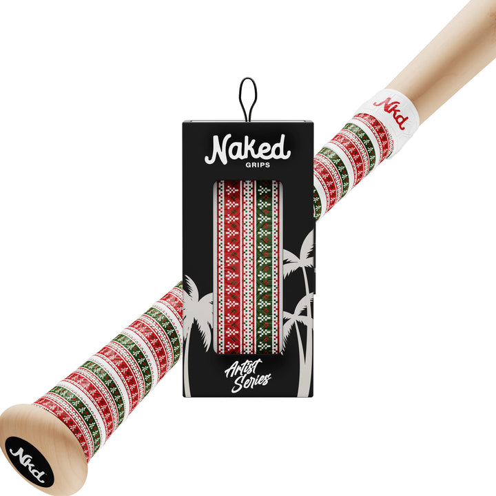Naked Grips Artist Series - UGLY SWEATER - LIMITED EDITION Bat Grip - CMD Sports