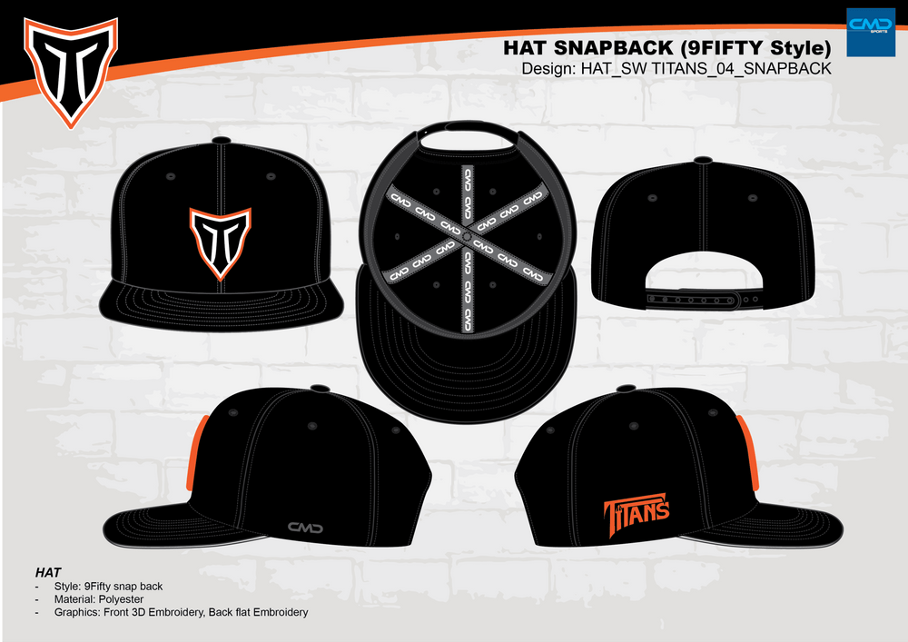 NW Titans Baseball - Snapback Hat - CMD Sports