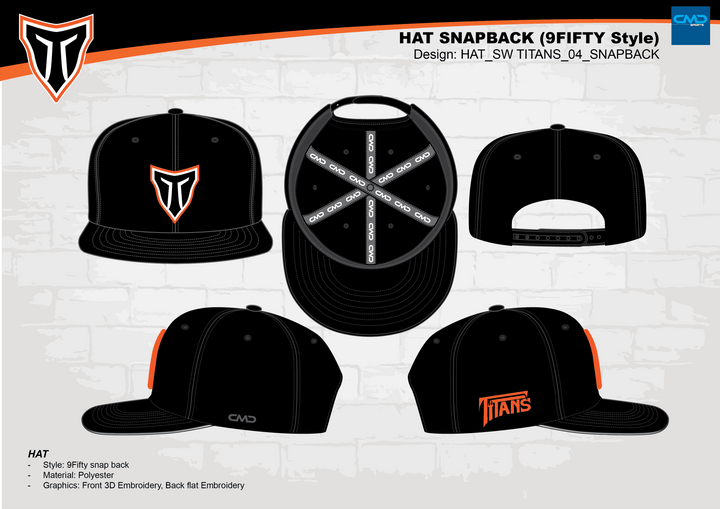 NW Titans Baseball - Snapback Hat - CMD Sports