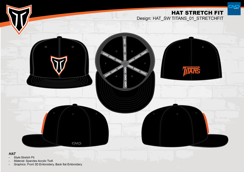 NW Titans Baseball - StretchFIT Hat - CMD Sports