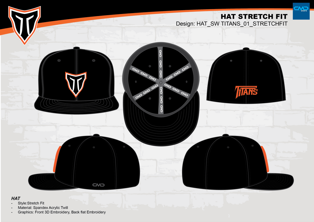NW Titans Baseball - StretchFIT Hat - CMD Sports