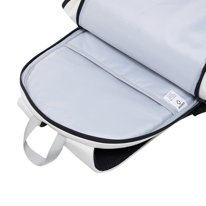 Rigorer sports backpack, main compartment open showing laptop sleeve