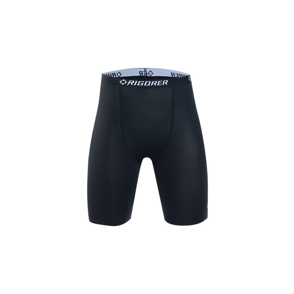 Rigorer kids compression shorts, black, front view