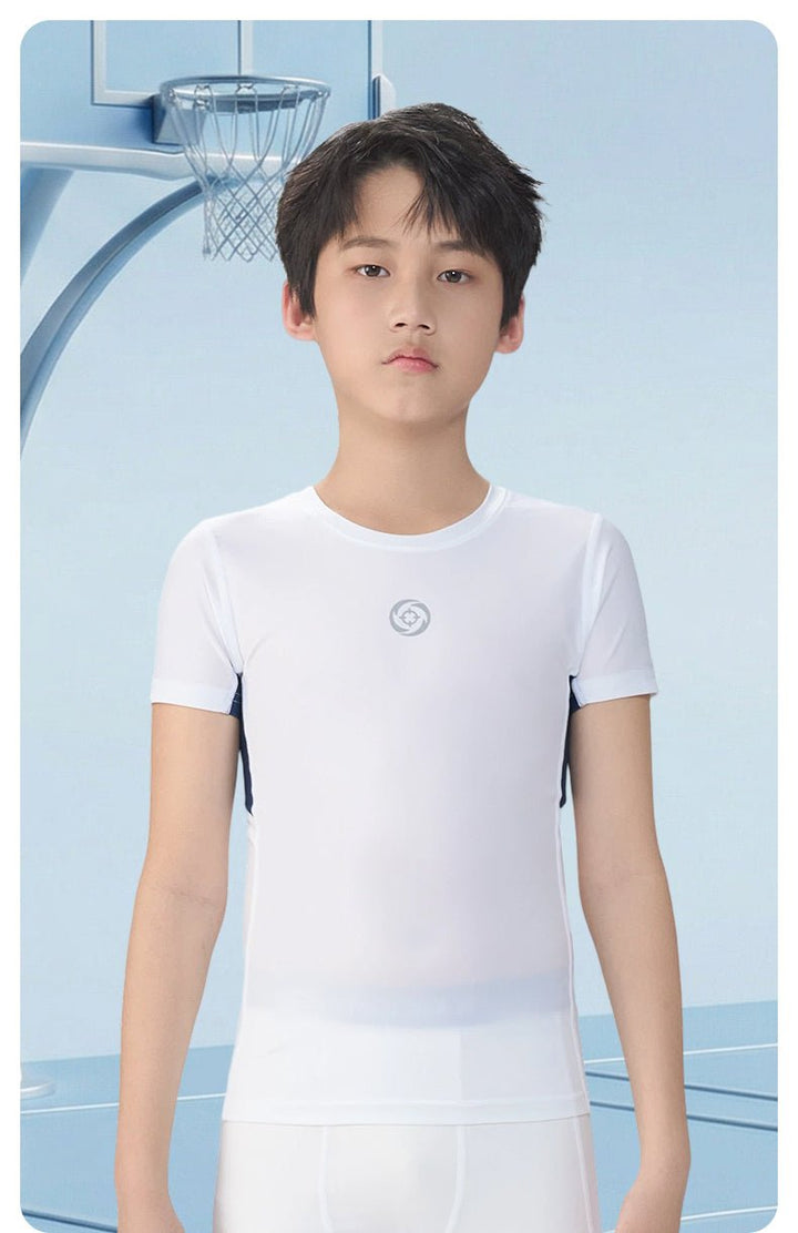 Rigorer Kids High Stretch Short Sleeve Basketball Compression Top - CMD Sports