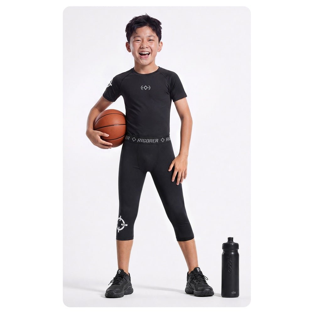 Rigorer Kids Short Sleeve Basketball Compression Shirt - CMD Sports