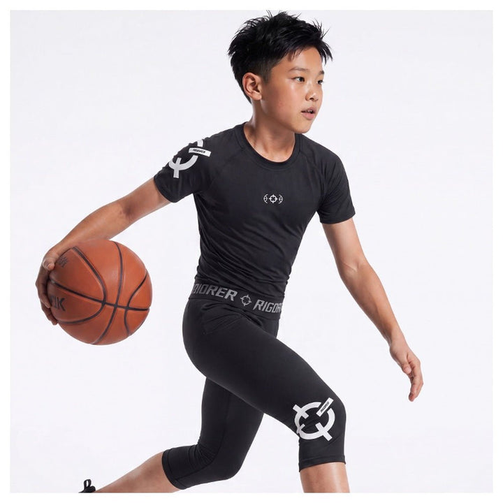 Rigorer Kids Short Sleeve Basketball Compression Shirt - CMD Sports