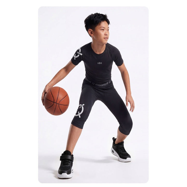 Rigorer Kids Short Sleeve Basketball Compression Shirt - CMD Sports