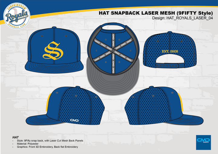 Sandringham Baseball Club Snapback Hat - Player Hat - CMD Sports