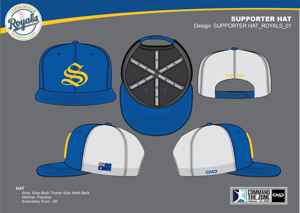 Sandringham Baseball Club Supporter Hat - CMD Sports