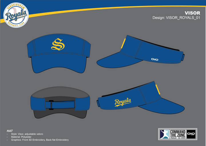 Sandringham Baseball Visor - CMD Sports