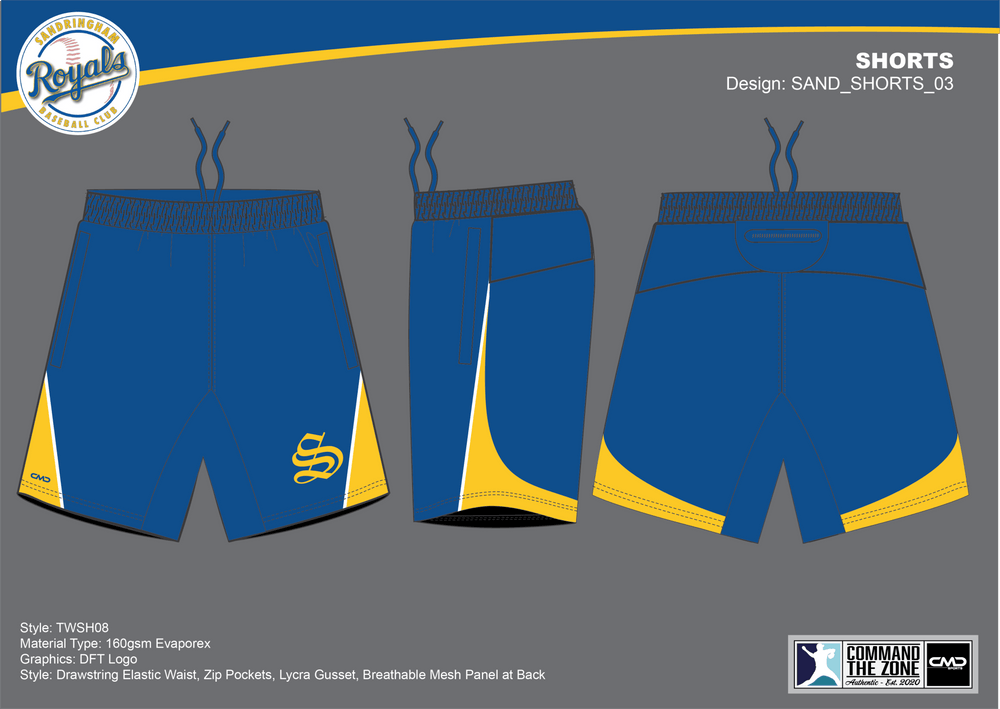 Sandringham Royals - Shorts 01 - CMD Sports