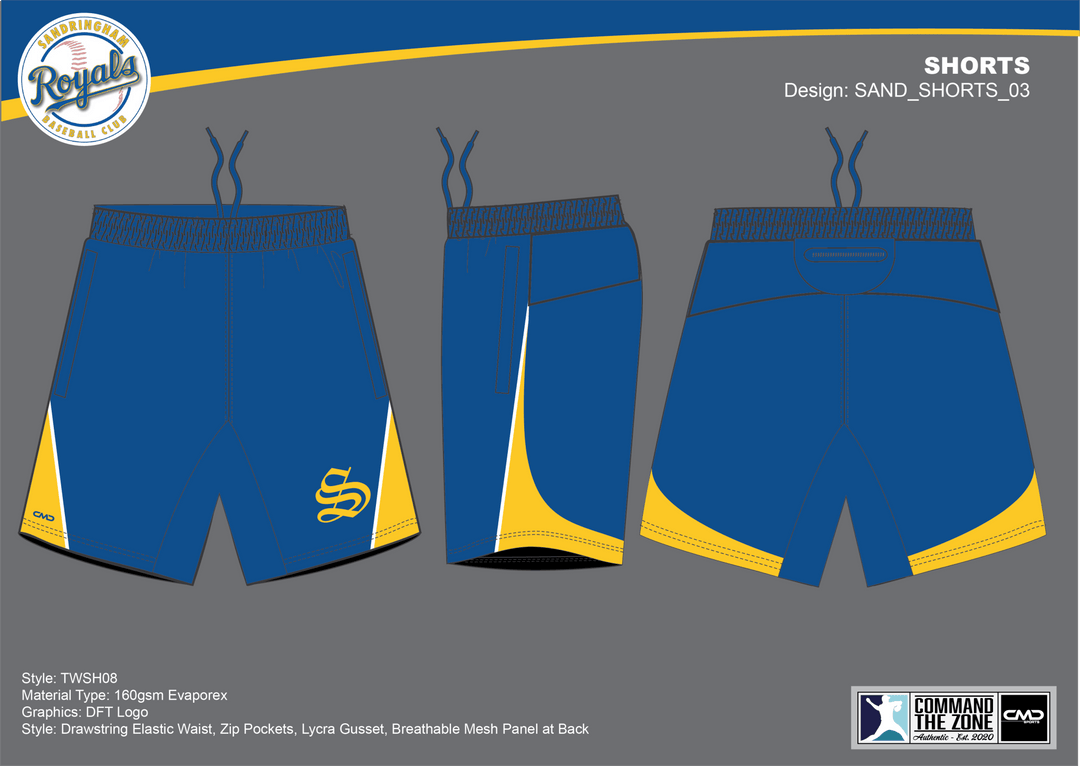 Sandringham Royals - Shorts 01 - CMD Sports