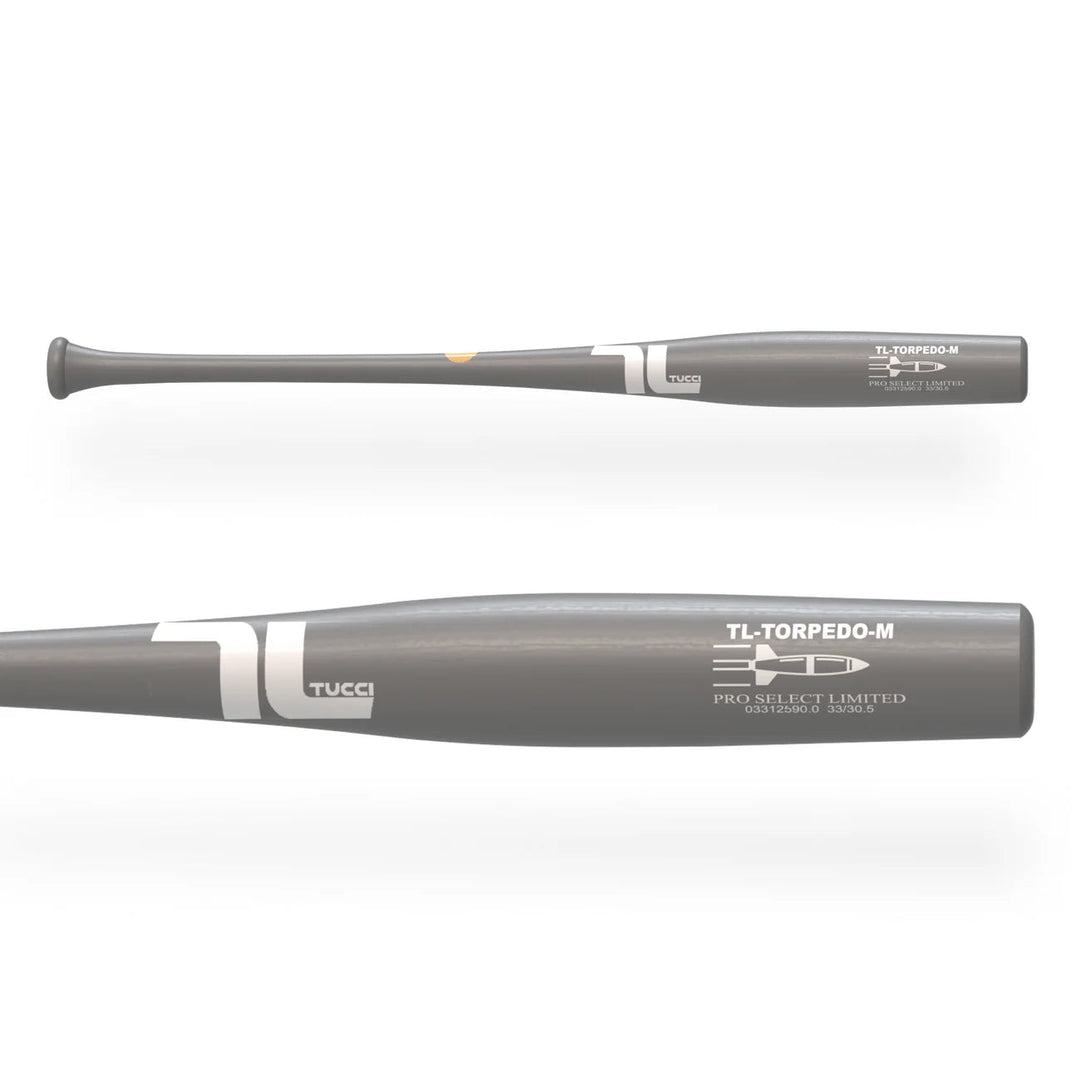 TUCCI TL - TORPEDO PRO SELECT LIMITED WOOD BAT - MATTE GRAY - CMD Sports
